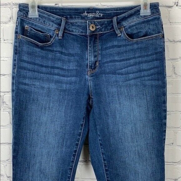 American Rag Women's Straight leg blue Denim Jeans Size 11 - Picture 2 of 10